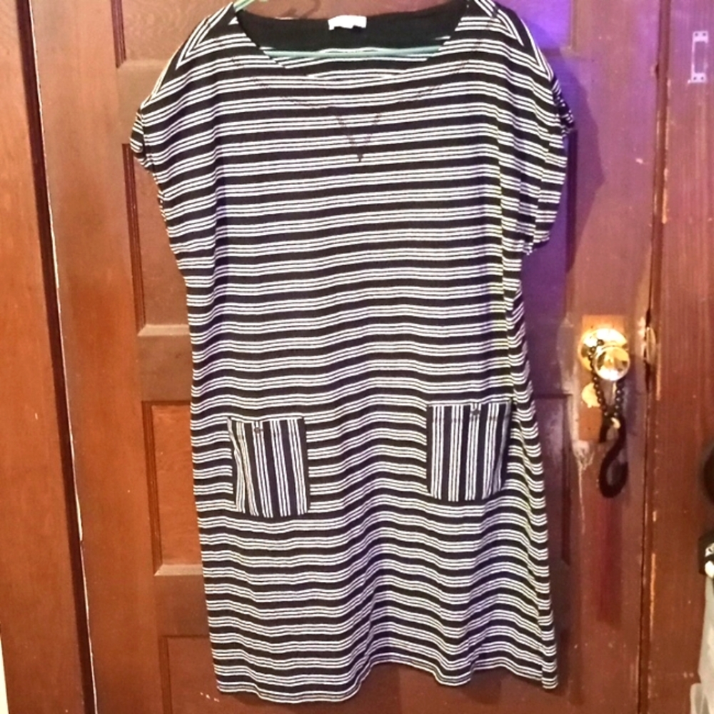 Black and white stripped Talbot dress- size 2x